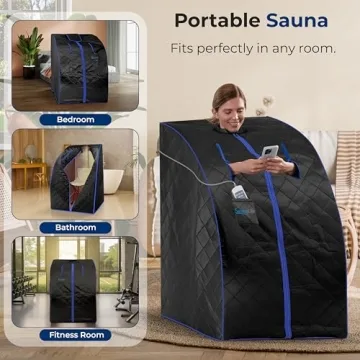 SereneLife Portable Infrared Sauna - Compact Home Spa