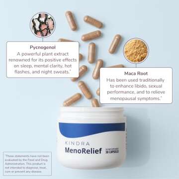 Kindra MenoRelief for Natural Menopause Support - Hormone-Free
