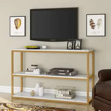 Tribesigns Modern 3-Tier Console Table for Home Decor