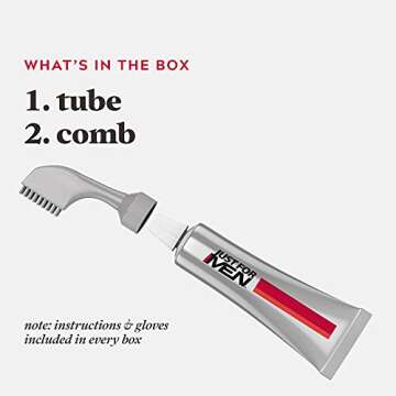 Just For Men Easy Comb-In Color Mens Hair Dye, Easy No Mix Application with Comb Applicator - Dark Blond, A-15, Pack of 1