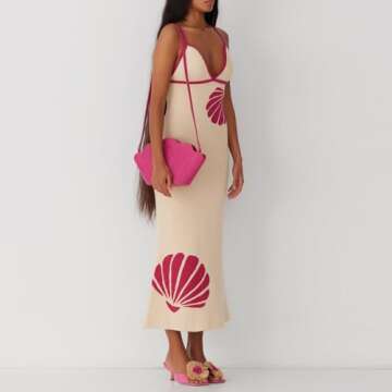 Stylish Women Y2K Knit Maxi Dress for Beach & Parties