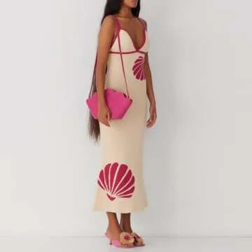 Stylish Women Y2K Knit Maxi Dress for Beach & Parties