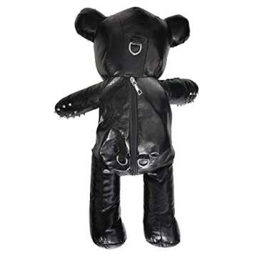 MengEryt Fashion Skeleton Bear Female Backpack Punk Style Bags Designer Backpacks for Adolescent Girls(New black)