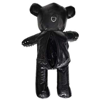 MengEryt Fashion Skeleton Bear Female Backpack Punk Style Bags Designer Backpacks for Adolescent Girls(New black)