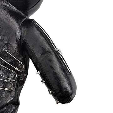 MengEryt Fashion Skeleton Bear Female Backpack Punk Style Bags Designer Backpacks for Adolescent Girls(New black)