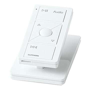 Lutron Pico Smart Remote for Audio, Works with Sonos, PJ2-3BRL-GWH-A02, White