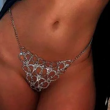 Nieeweiy Crystal Thong Carefree Glam for Women