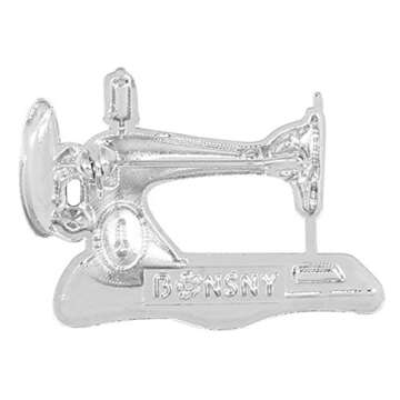 NEWEI Enamel Alloy Rhinestone Sewing Machine Brooches Pin Jewelry For Women Girls Novelty Gift Charms