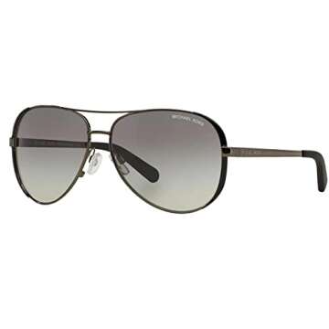Michael Kors MK5004 CHELSEA Aviator 101311 59M Sunglasses For Women + BUNDLE with Designer iWear Eye...