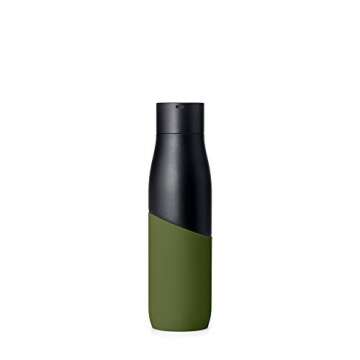 LARQ Bottle Movement PureVis 24 oz- Lightweight Self-Cleaning and Non-Insulated Stainless Steel Wate...