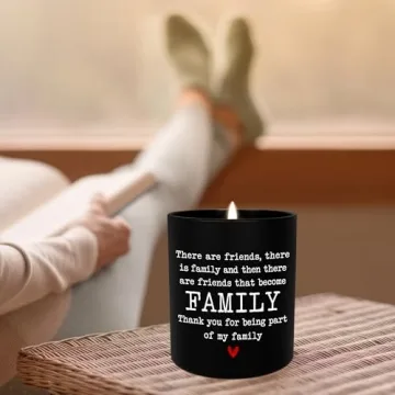 TEEZWONDER Friend Gifts for Men, Women - Christmas, Birthday Gifts for Women Friendship, BFF Gifts for Friends, Bestie, Coworkers, Gifts for Friends Female - Vanilla Lavender Scented Candles 10 oz