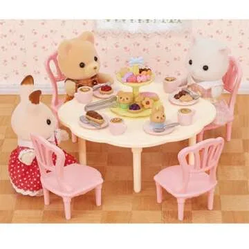 Calico Critters Sweets Party Set - The Perfect Dollhouse Accessories to Host a Tea Party for Your Cr...