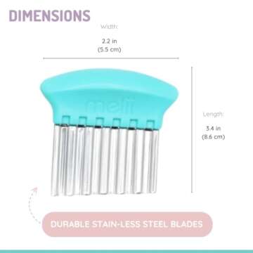 melii Crinkle Cutters - Fun Wavy Knives for Kids