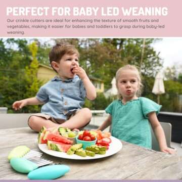 melii Crinkle Cutters - Fun Wavy Knives for Kids