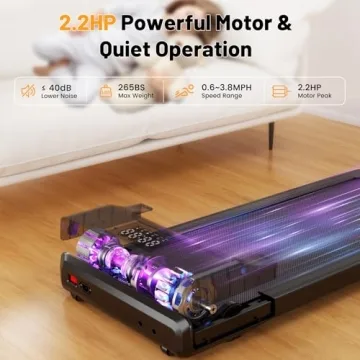 MJWW Smart Walking Pad Compact Treadmill for Home