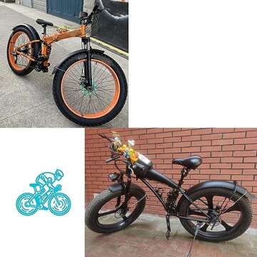 WRUIOY Fat Bike Fender Set for Off-Road Biking