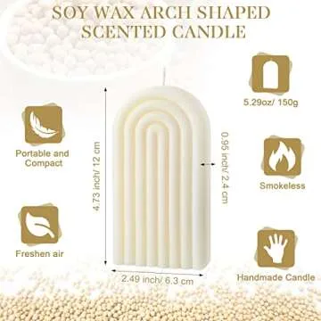 Roowest Minimalist Geometric Scented Candles Set