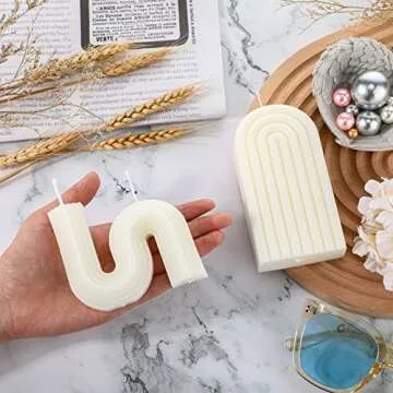 Roowest Minimalist Geometric Scented Candles Set