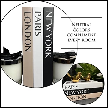 Chic 3 Piece Decorative Book Set for Any Home