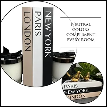 Chic 3 Piece Decorative Book Set for Any Home