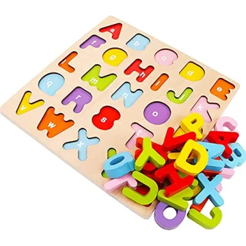 WOOD CITY Alphabet Puzzle - Fun Learning for Toddlers