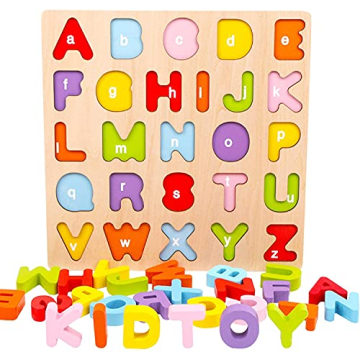 WOOD CITY Alphabet Puzzle - Fun Learning for Toddlers