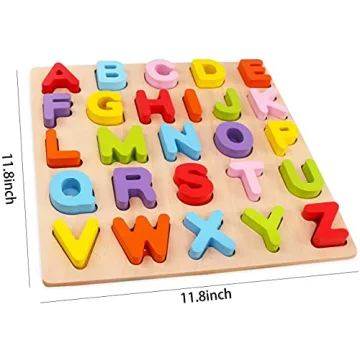 WOOD CITY Alphabet Puzzle - Fun Learning for Toddlers