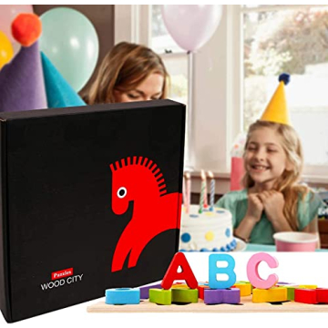 WOOD CITY Alphabet Puzzle - Fun Learning for Toddlers