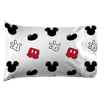 Jay Franco Disney Mickey Mouse Cute Faces Full Sheet Set - Super Soft and Cozy Kid’s Bedding - Fade Resistant Polyester Microfiber Sheets (Official Disney Product)