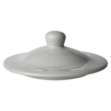 New Wave Enviro Porcelain Crock Lid, Compatible with New Wave Enviro Porcelain Dispensers, 7" Outer Diameter