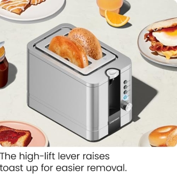 Chefman 2-Slice Pop-Up Toaster with 7 Shade Settings