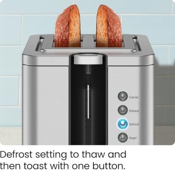 Chefman 2-Slice Pop-Up Toaster with 7 Shade Settings