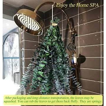 30 Pcs Dried Preserved Eucalyptus Stems Shower Bundle, 9oz 17" Natural Fresh Eucalyptus Plant, Real Eucalyptus Leaves Branches for Shower Vase Filler, Dried Flowers Arrangement Home Decor