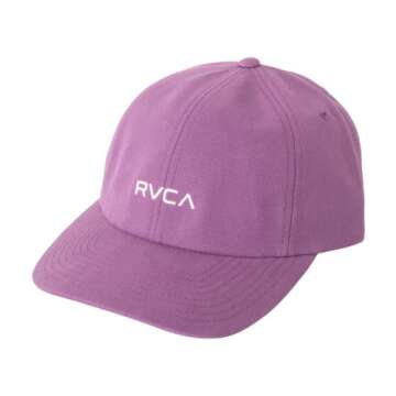 RVCA Men's Clipback Hats - PTC Clipback in Stylish Purple