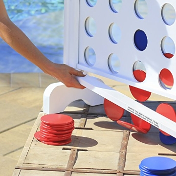 GoSports Giant Wooden Connect 4 Game - Fun for All Ages