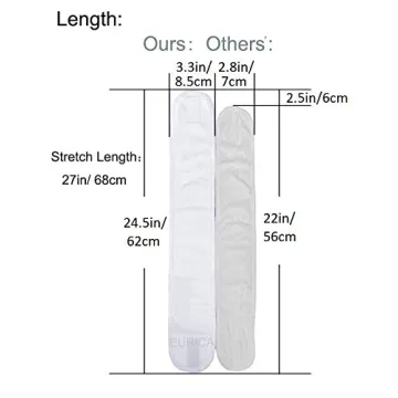 EUICAE Hair Wrap Headband 6 Pack - Adjustable & Soft