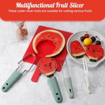 TY & TAY 4-in-1 Watermelon Cutter Set for Easy Fruit Prep
