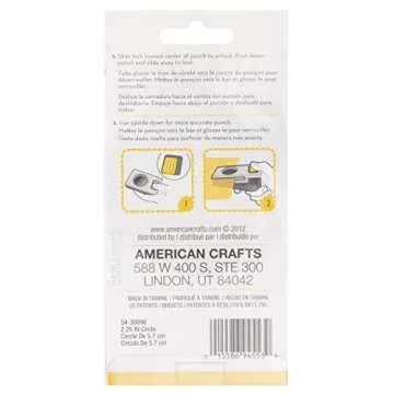 EK Tools Large Circle Crafting Punch, 2.25 inch, Silver, with Safety Lock, create perfect Circles for Handmade Cards, Scrapbooking, Gift Tags, Invitations, Decorations, and More