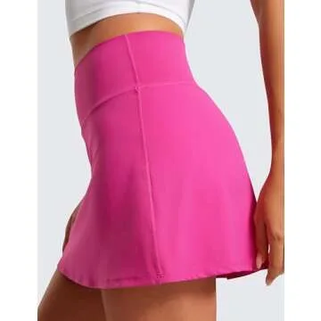 CRZ YOGA Women’s Butterluxe High Waisted Skirt Hibiscus