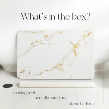 Stylish FILTA Bath Stone Mat for Quick Drying & Safety