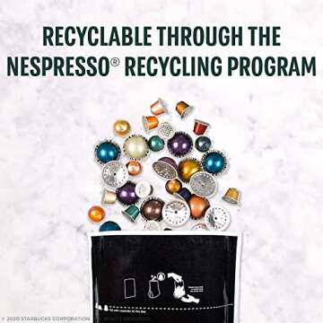 Starbucks Coffee Nespresso Capsules, Blonde Espresso Roast, Starbucks by Nespresso Capsules for Nespresso Vertuo Machine, 10 Capsules Per Box (Pack of 1)