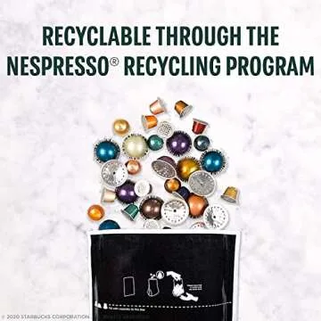 Starbucks Coffee Nespresso Capsules, Blonde Espresso Roast, Starbucks by Nespresso Capsules for Nespresso Vertuo Machine, 10 Capsules Per Box (Pack of 1)
