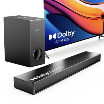 ULTIMEA Nova S50 Sound Bar for Smart TV with Dolby Atmos and Subwoofer