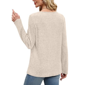 XIEERDUO Fall Sweater for Women - Stylish Crew Neck Tunic