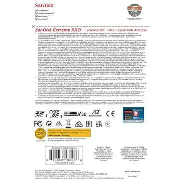 SanDisk Extreme PRO microSDXC UHS-I Memory Card 512 GB + Adapter & RescuePRO Deluxe (for Smartphones, Action Cameras or Drones, A2, Class 10, V30, U3, 200 MB/s Transfer)