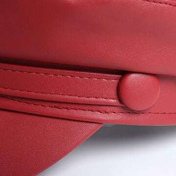 Danse Jupe PU Leather Sailor Hat for Trendy Women