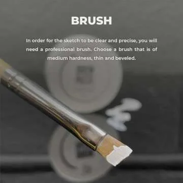 Brow Mapping Kit with White Brow Paste [Large 15g Bottle] White Brow Mapping String [30 m ] and 2 Eyebrow Brush Set for Microblading Supplies, PMU Supplies and Brow Brush Microblading Kit; Brow brush