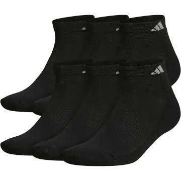 Adidas Men's Cushioned Athletic Low Cut Socks - 6 Pairs for Comfort