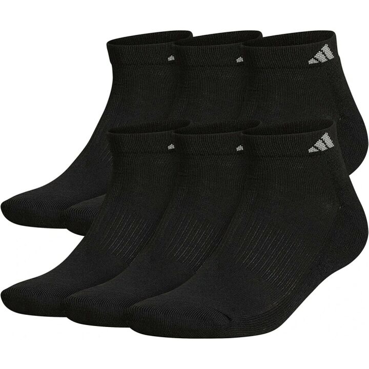Adidas Men's Low Cut Athletic Socks - 6 Pairs Comfort