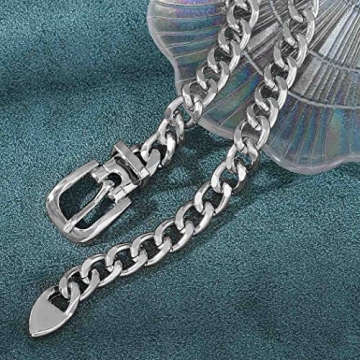 Bniealsy Boho Belly Chain Adjustable Silver Body Jewelry